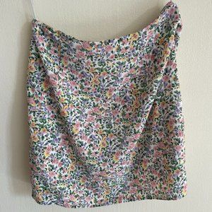 Floral Mini Skirt S